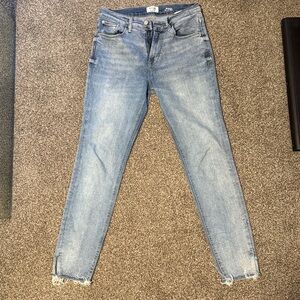 Kensie Vintage Luxe Blue High-Rise Skinny Jeans